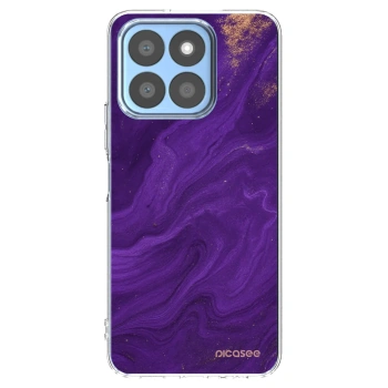 Picasee silikonový průhledný obal pro Honor X8b - Fialová