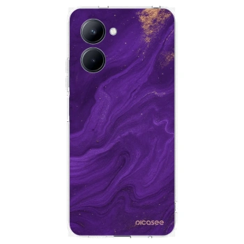 Picasee silikonový průhledný obal pro Realme C33 (2023) - Fialová