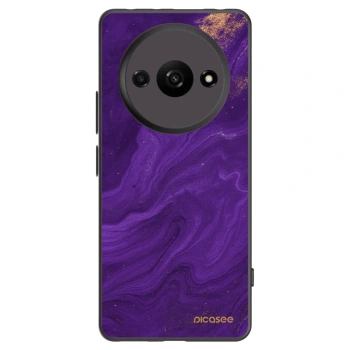 Picasee silikonový černý obal pro Xiaomi Redmi A3 - Fialová