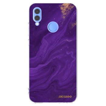 Picasee silikonový průhledný obal pro Honor 10 Lite - Fialová