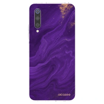 Picasee silikonový průhledný obal pro Xiaomi Mi 9 - Fialová