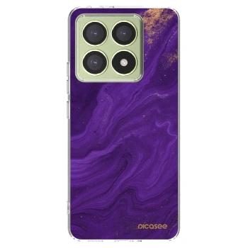 Picasee silikonový průhledný obal pro Xiaomi 14T - Fialová