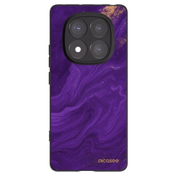Picasee silikonový černý obal pro Xiaomi Redmi Note 14 Pro 5G - Fialová