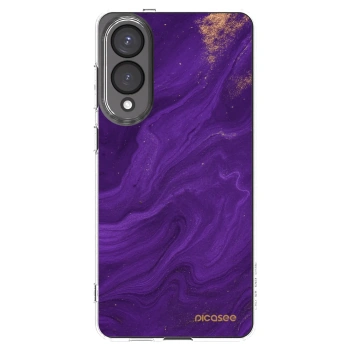 Picasee silikonový průhledný obal pro Samsung Galaxy S25 Edge 5G - Fialová