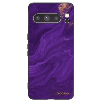 Picasee silikonový černý obal pro Google Pixel 8 Pro - Fialová