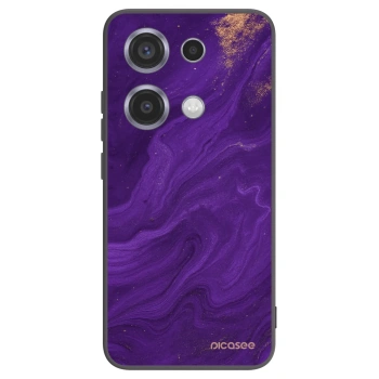Picasee silikonový černý obal pro Xiaomi Redmi Note 14S - Fialová