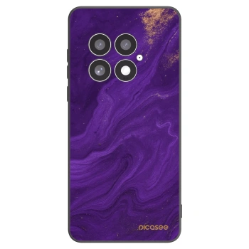 Picasee silikonový černý obal pro OnePlus 13 5G - Fialová