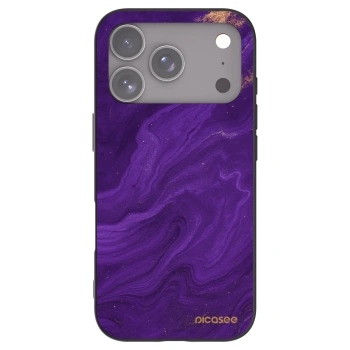 Picasee silikonový černý obal pro Apple iPhone 17 Pro - Fialová