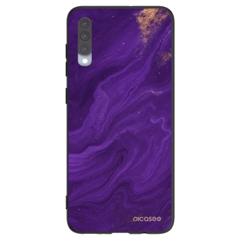 Picasee silikonový černý obal pro Samsung Galaxy A70 A705F - Fialová