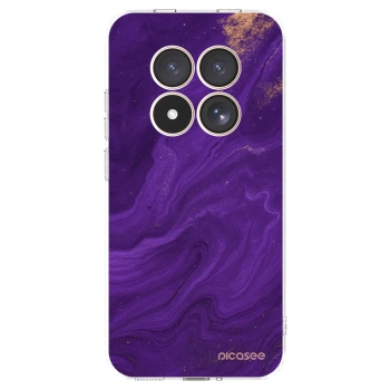 Picasee silikonový průhledný obal pro Xiaomi Redmi Note 15 Pro 4G - Fialová