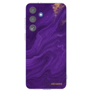 Picasee silikonový průhledný obal pro Samsung Galaxy S25 FE 5G - Fialová