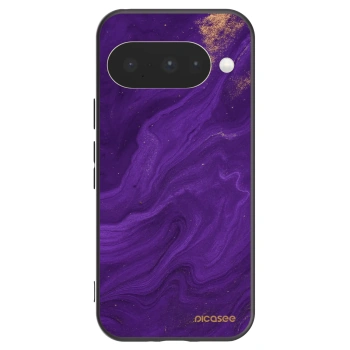 Picasee silikonový černý obal pro Google Pixel 10 - Fialová