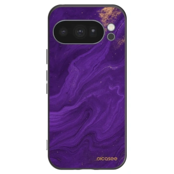 Picasee silikonový černý obal pro Google Pixel 10 Pro - Fialová