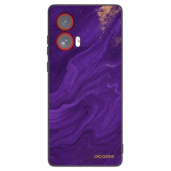 Picasee silikonový černý obal pro Motorola Edge 50 Fusion - Fialová