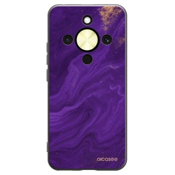 Picasee silikonový černý obal pro Honor Magic8 Lite 5G - Fialová