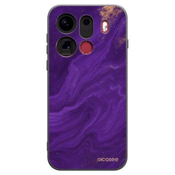 Picasee silikonový černý obal pro OPPO Find X9 Pro - Fialová