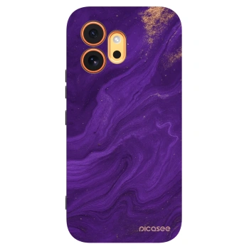 Picasee silikonový černý obal pro Honor 600 - Fialová