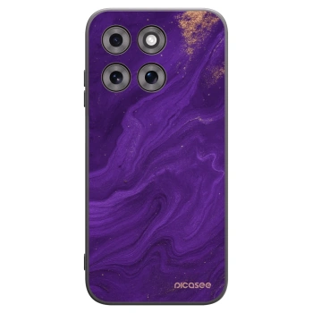 Picasee silikonový černý obal pro Motorola Moto G77 - Fialová