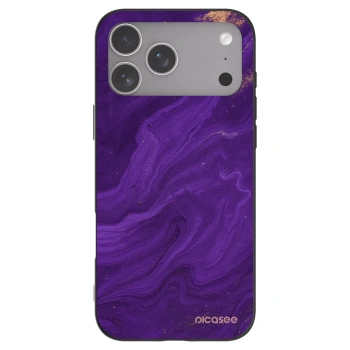 Picasee silikonový černý obal pro Apple iPhone 18 Pro Max - Fialová