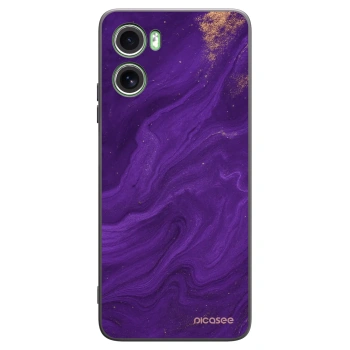 Picasee silikonový černý obal pro Motorola Moto G06 - Fialová