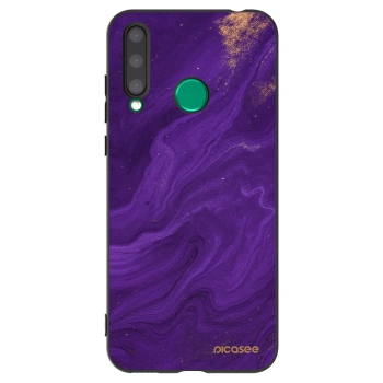 Picasee silikonový černý obal pro Honor 20 Lite - Fialová
