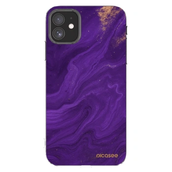 Picasee silikonový průhledný obal pro Apple iPhone 11 - Fialová