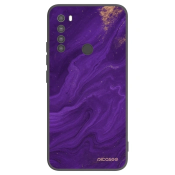 Picasee silikonový černý obal pro Xiaomi Redmi Note 8 - Fialová