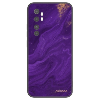 Picasee silikonový černý obal pro Xiaomi Mi Note 10 Lite - Fialová