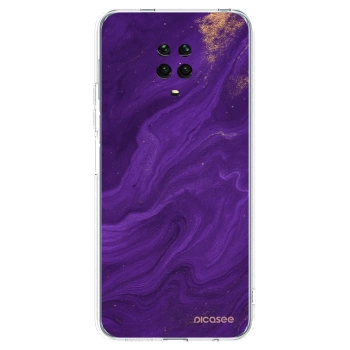 Picasee silikonový průhledný obal pro Xiaomi Redmi Note 9S - Fialová
