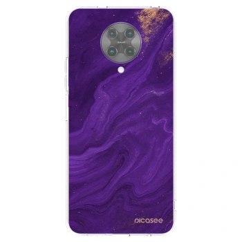 Picasee silikonový průhledný obal pro Xiaomi Poco F2 Pro - Fialová