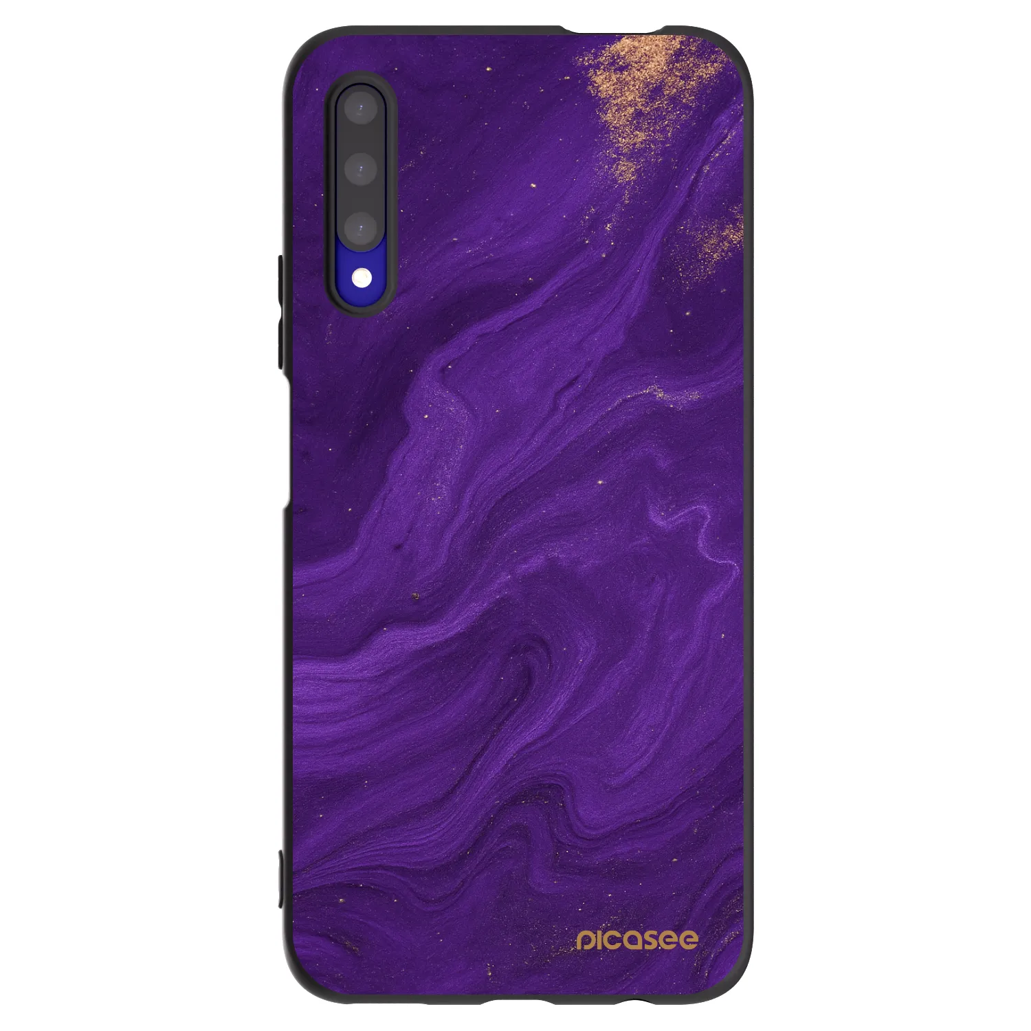 Picasee silikonový černý obal pro Honor 9X Pro - Fialová