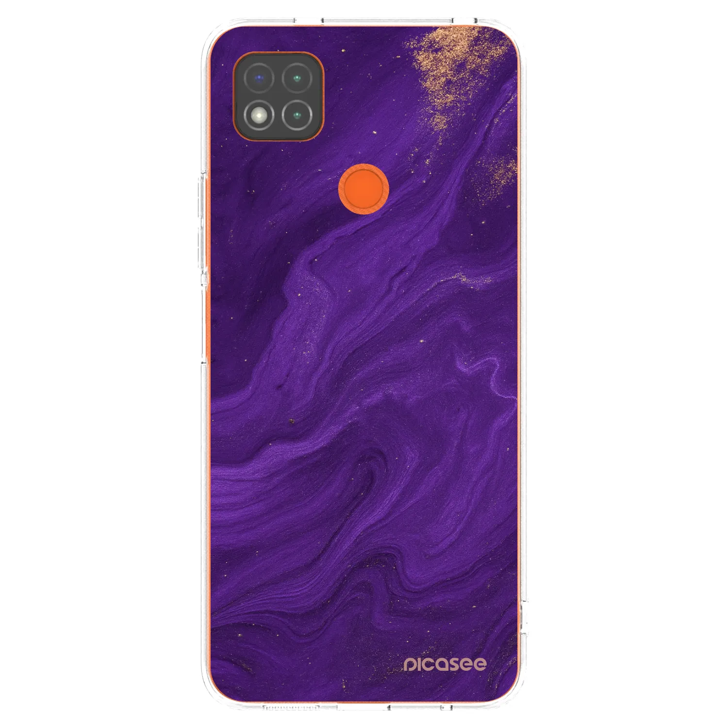 Picasee silikonový průhledný obal pro Xiaomi Redmi 9C - Fialová