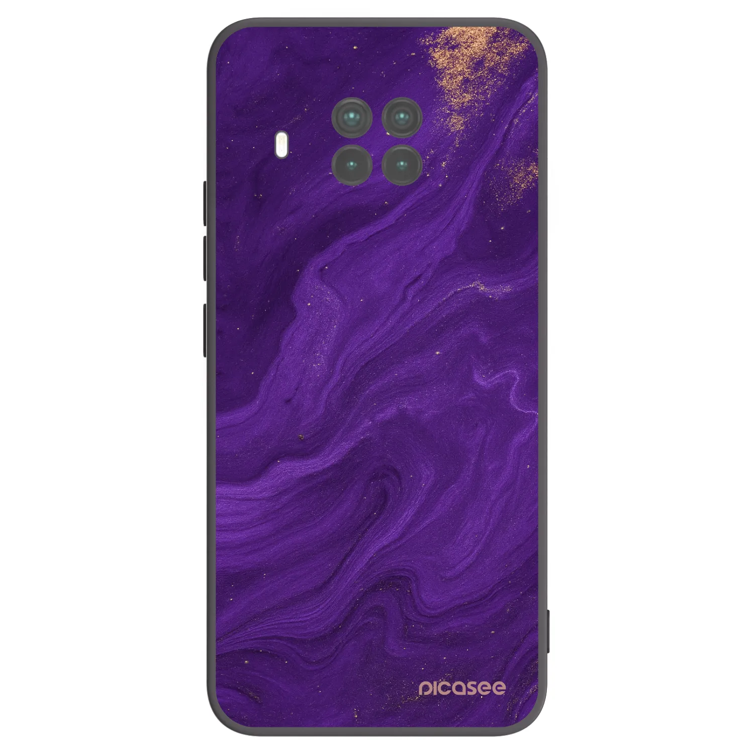 Picasee silikonový černý obal pro Xiaomi Mi 10T Lite - Fialová