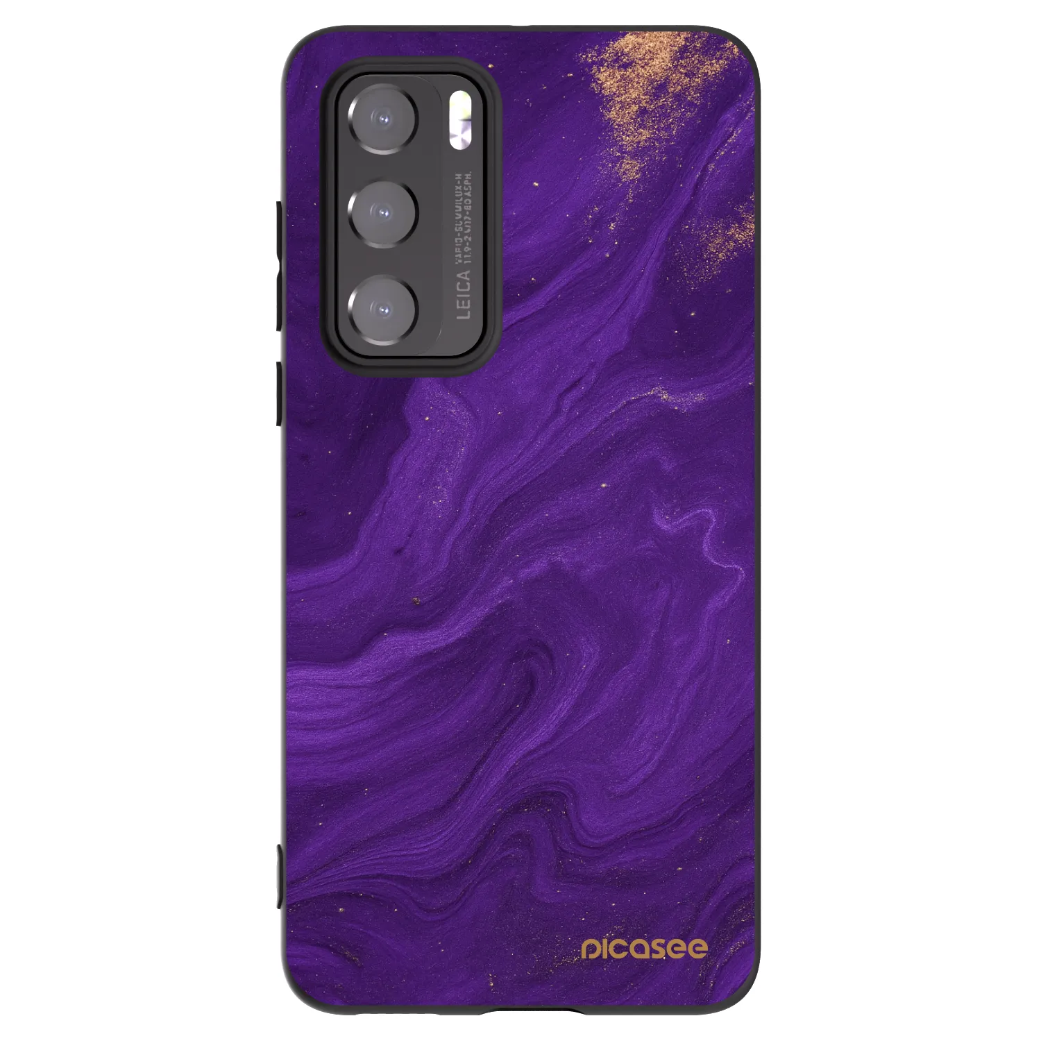 Picasee silikonový černý obal pro Huawei P40 - Fialová