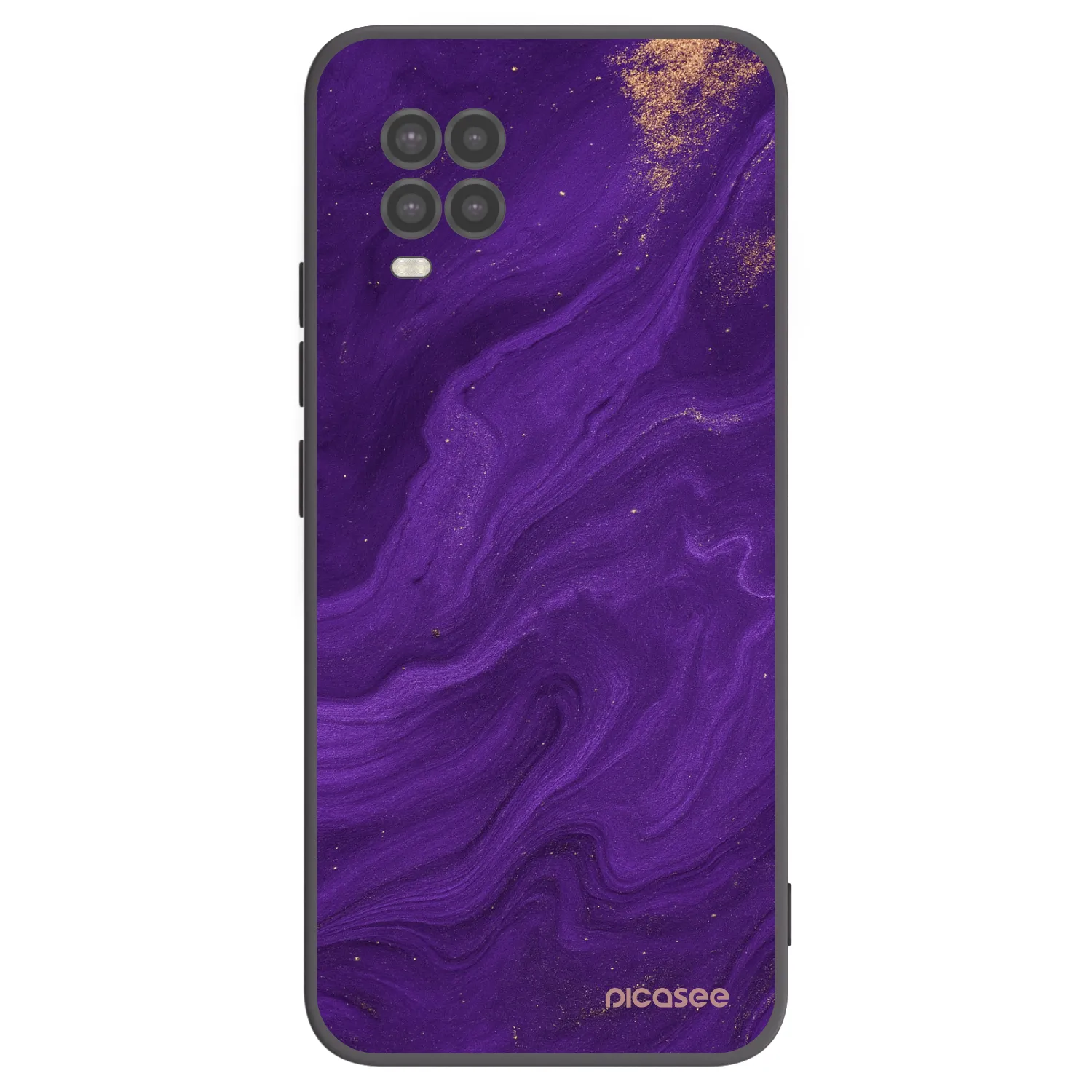 Picasee silikonový černý obal pro Xiaomi Mi 10 Lite - Fialová