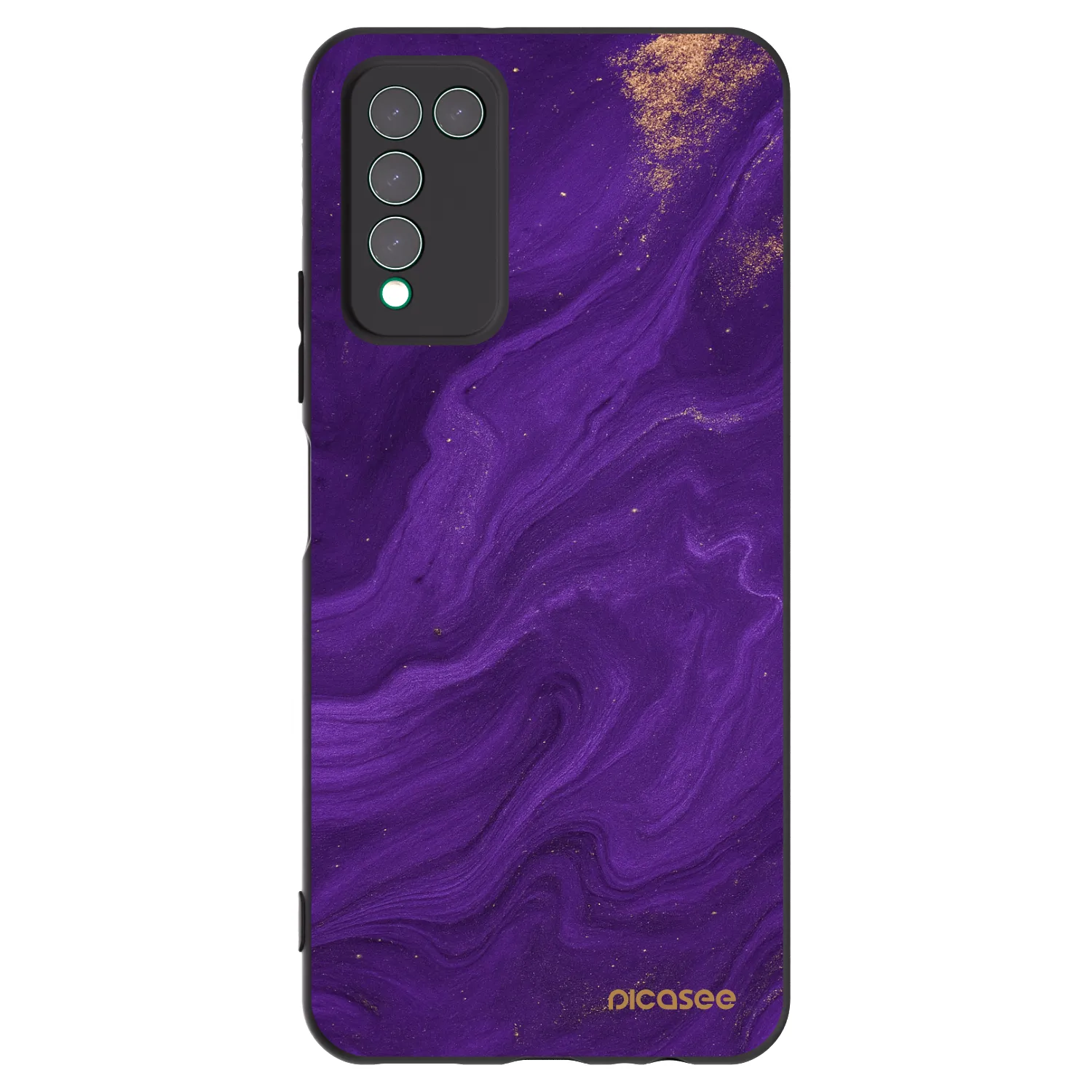Picasee silikonový černý obal pro Honor 10X Lite - Fialová
