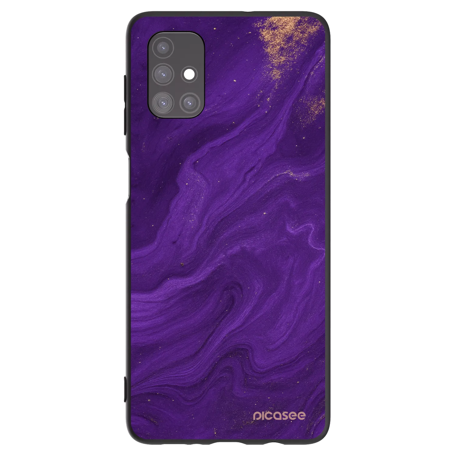 Picasee silikonový černý obal pro Samsung Galaxy M51 M515F - Fialová