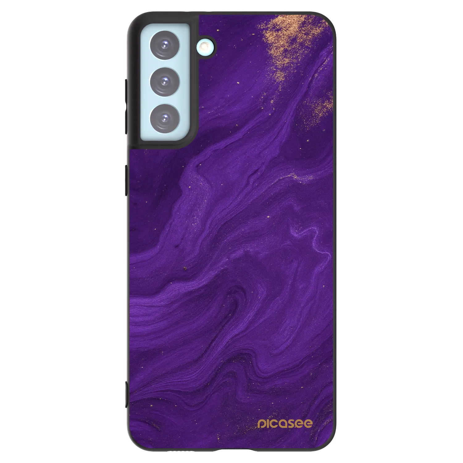 Picasee silikonový černý obal pro Samsung Galaxy S21+ 5G G996F - Fialová