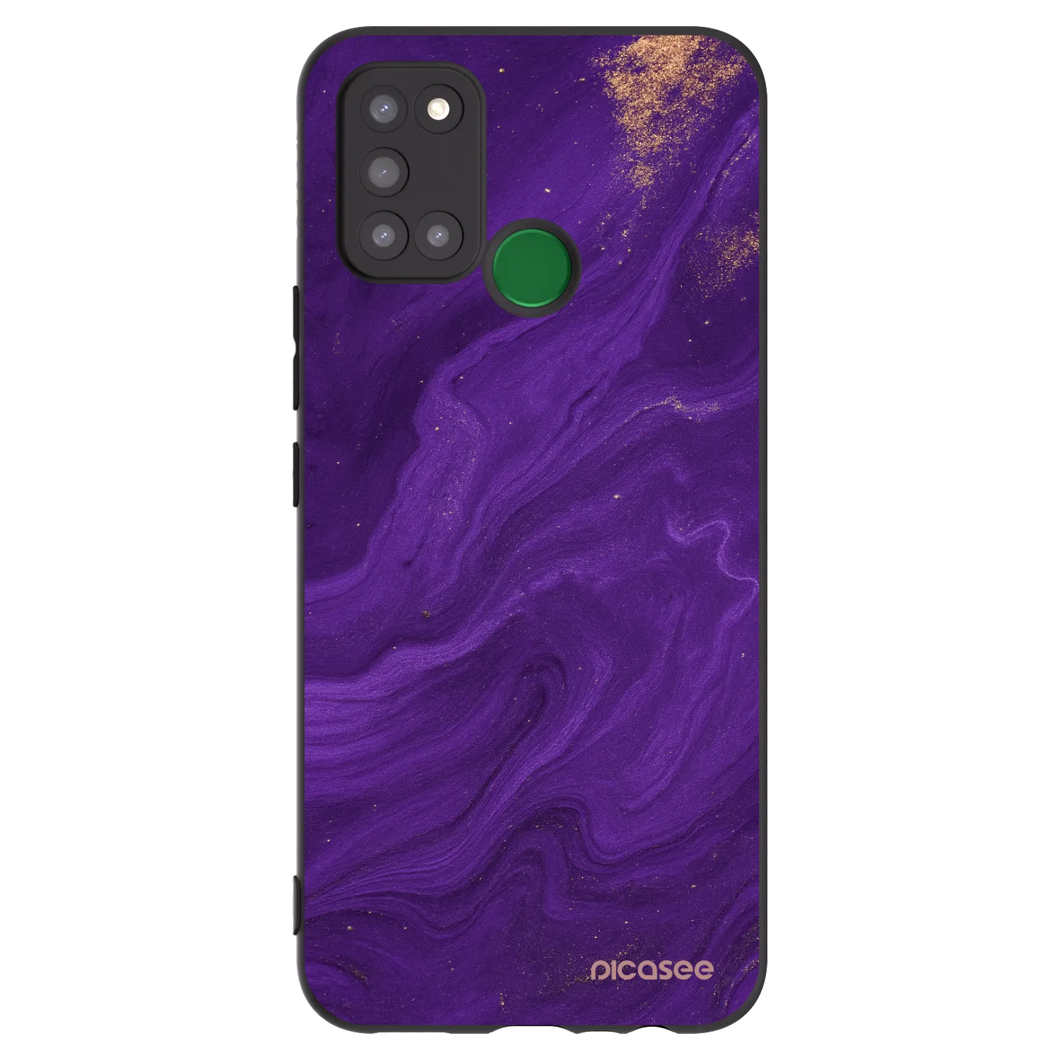 Picasee silikonový černý obal pro Realme 7i - Fialová