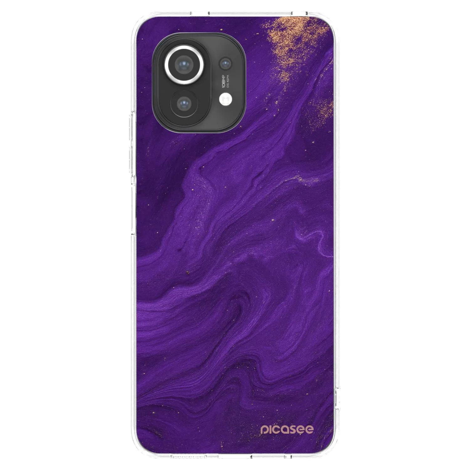Picasee silikonový průhledný obal pro Xiaomi Mi 11 - Fialová