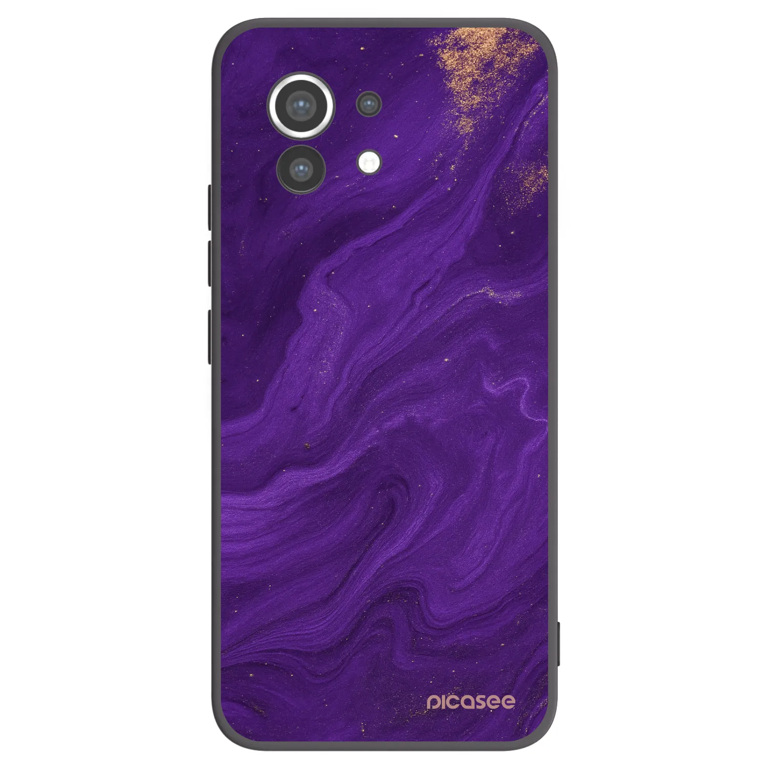 Picasee silikonový černý obal pro Xiaomi Mi 11 - Fialová
