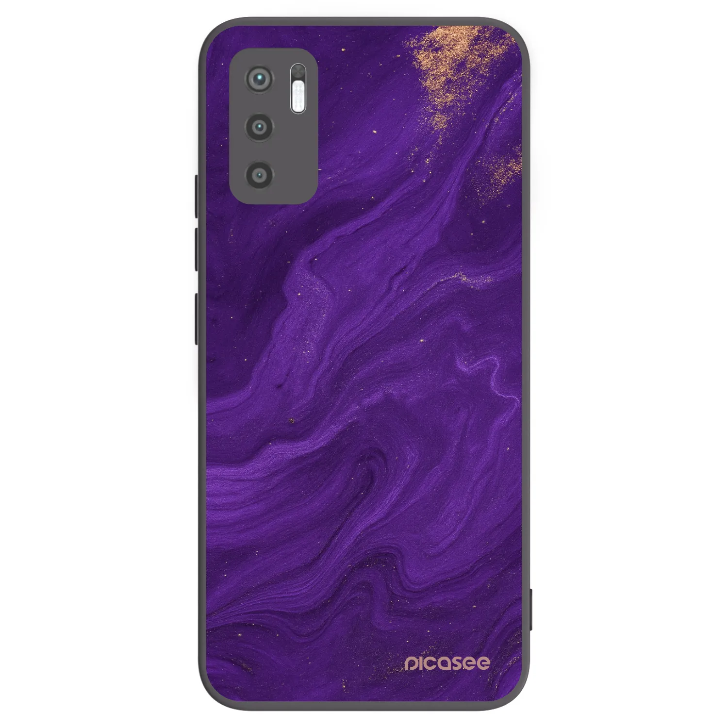 Picasee silikonový černý obal pro Xiaomi Redmi Note 10 5G - Fialová