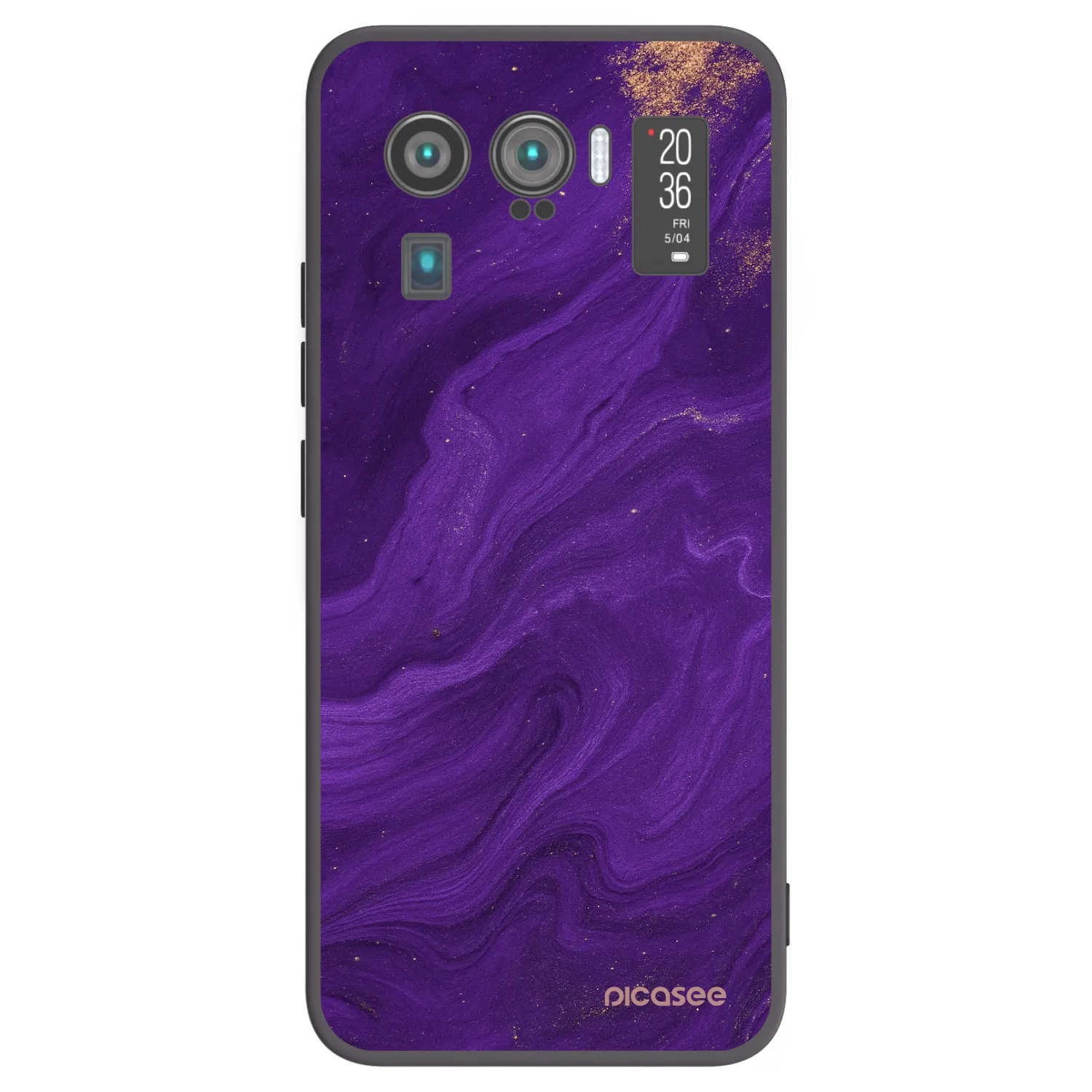 Picasee silikonový černý obal pro Xiaomi Mi 11 Ultra - Fialová