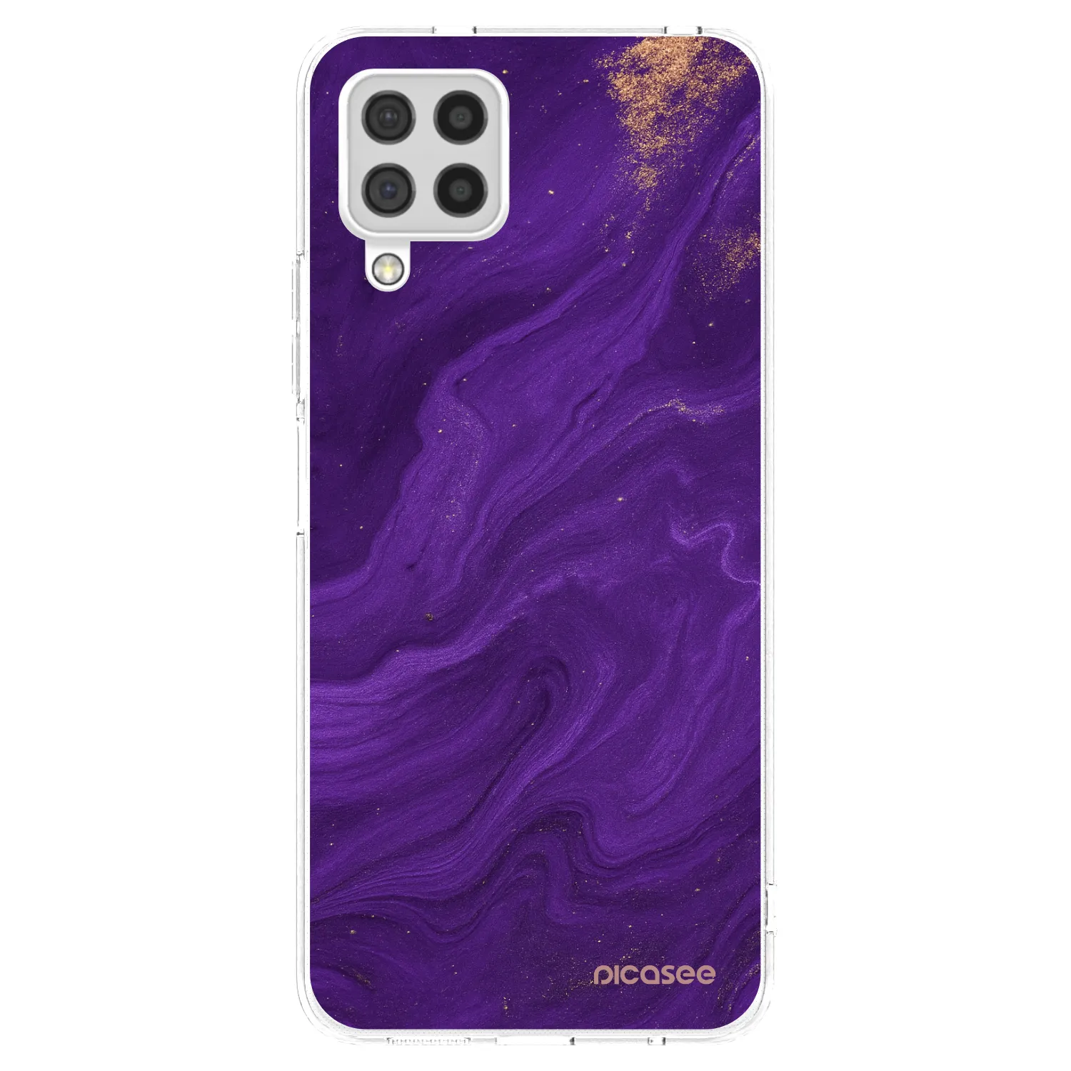 Picasee silikonový průhledný obal pro Samsung Galaxy A22 A225F 4G - Fialová