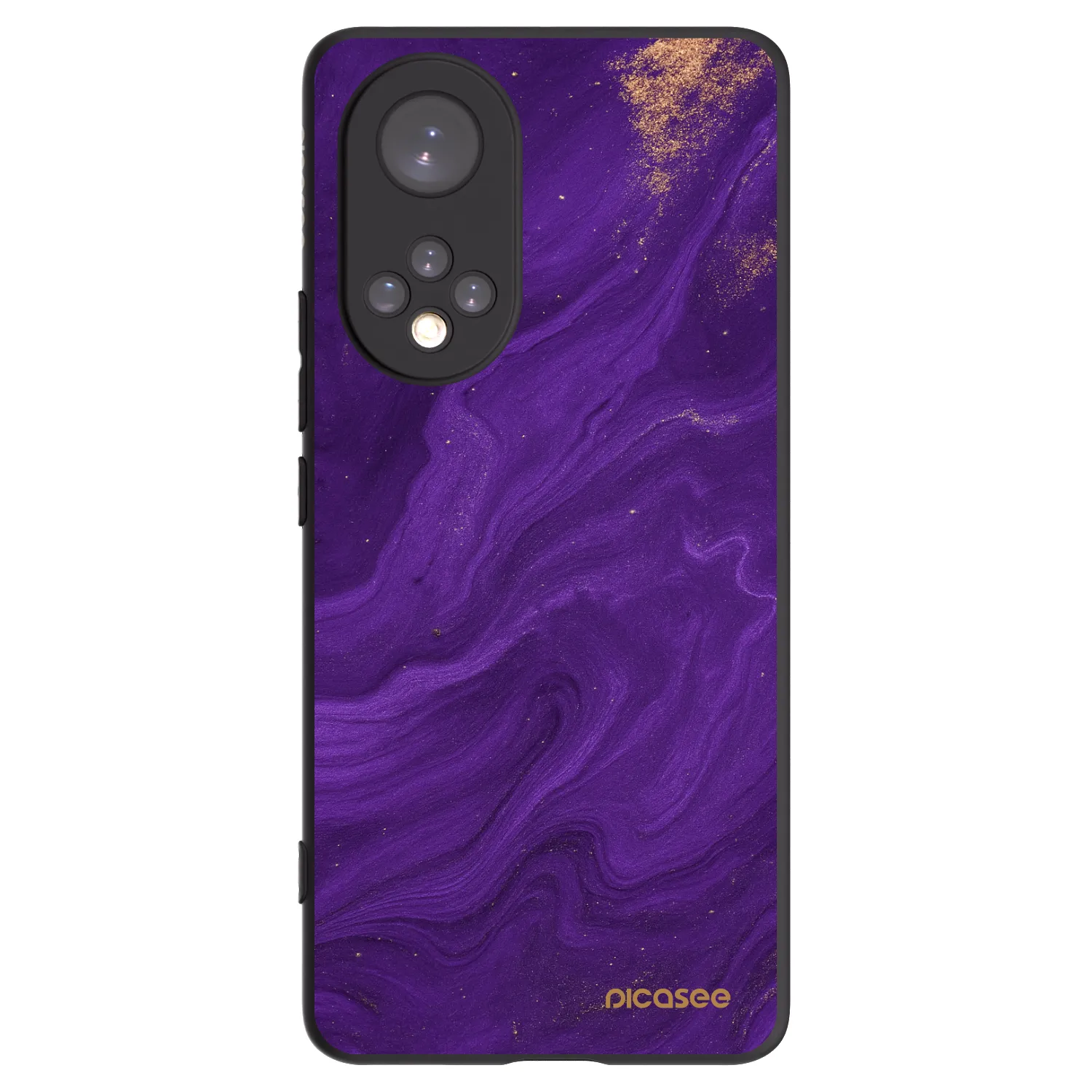 Picasee silikonový černý obal pro Honor 50 5G - Fialová