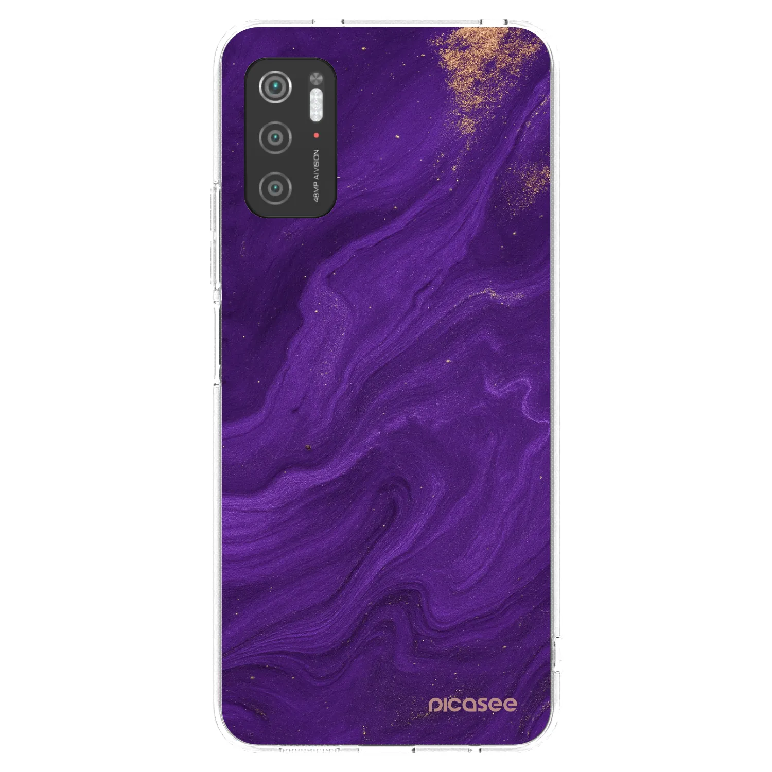 Picasee silikonový průhledný obal pro Xiaomi Poco M3 Pro 5G - Fialová