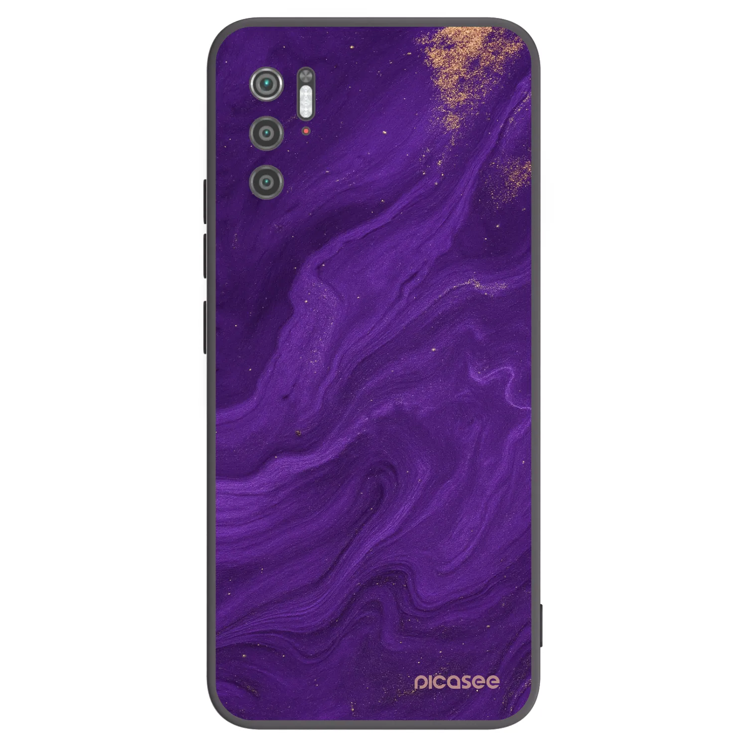 Picasee silikonový černý obal pro Xiaomi Poco M3 Pro 5G - Fialová