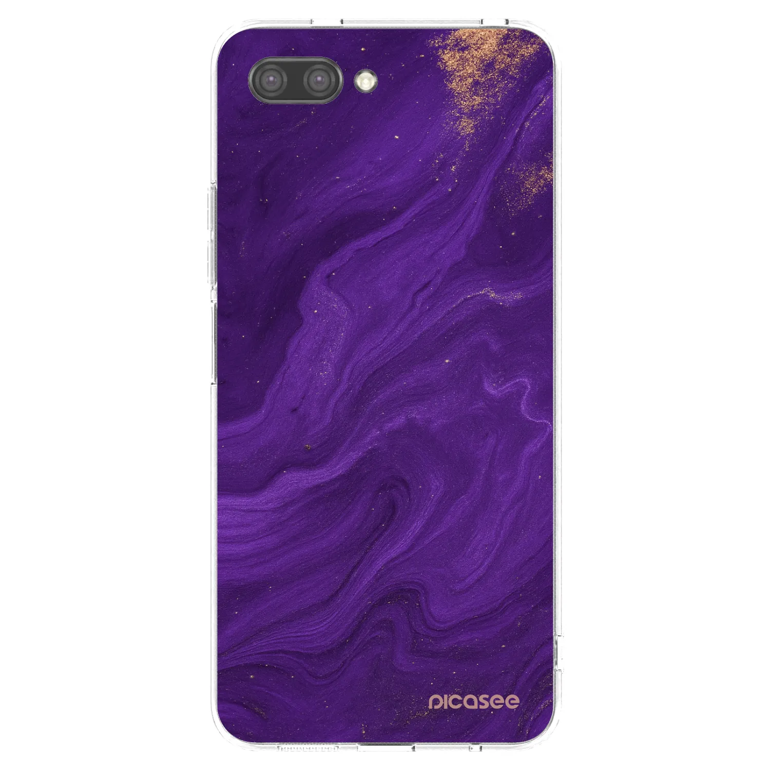 Picasee silikonový průhledný obal pro Honor 10 - Fialová