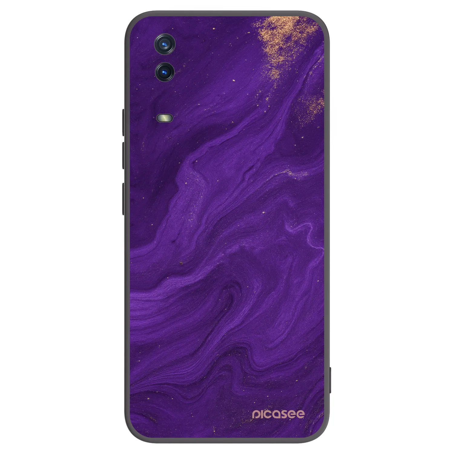 Picasee silikonový černý obal pro Vivo Y11s - Fialová