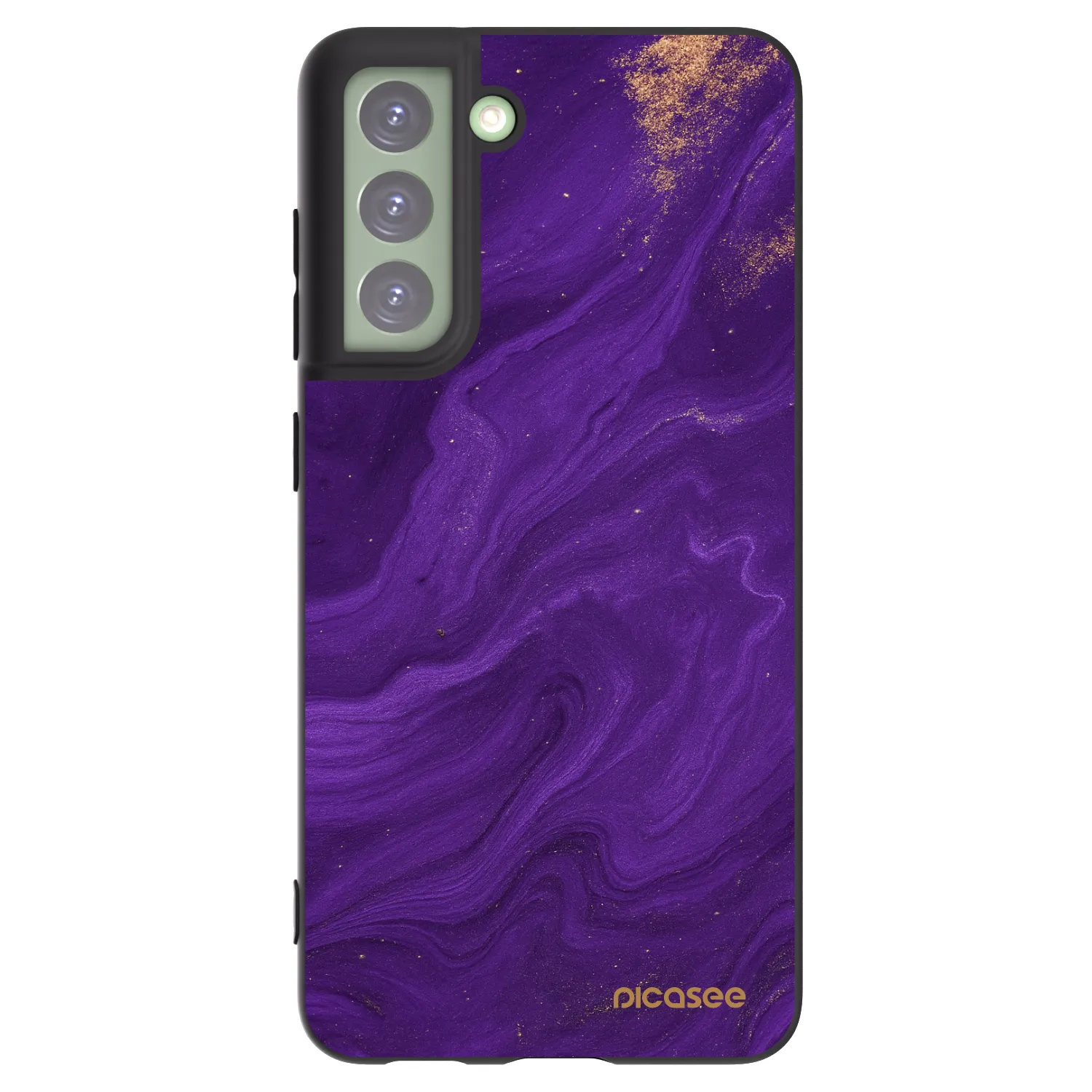 Picasee silikonový černý obal pro Samsung Galaxy S21 FE 5G - Fialová